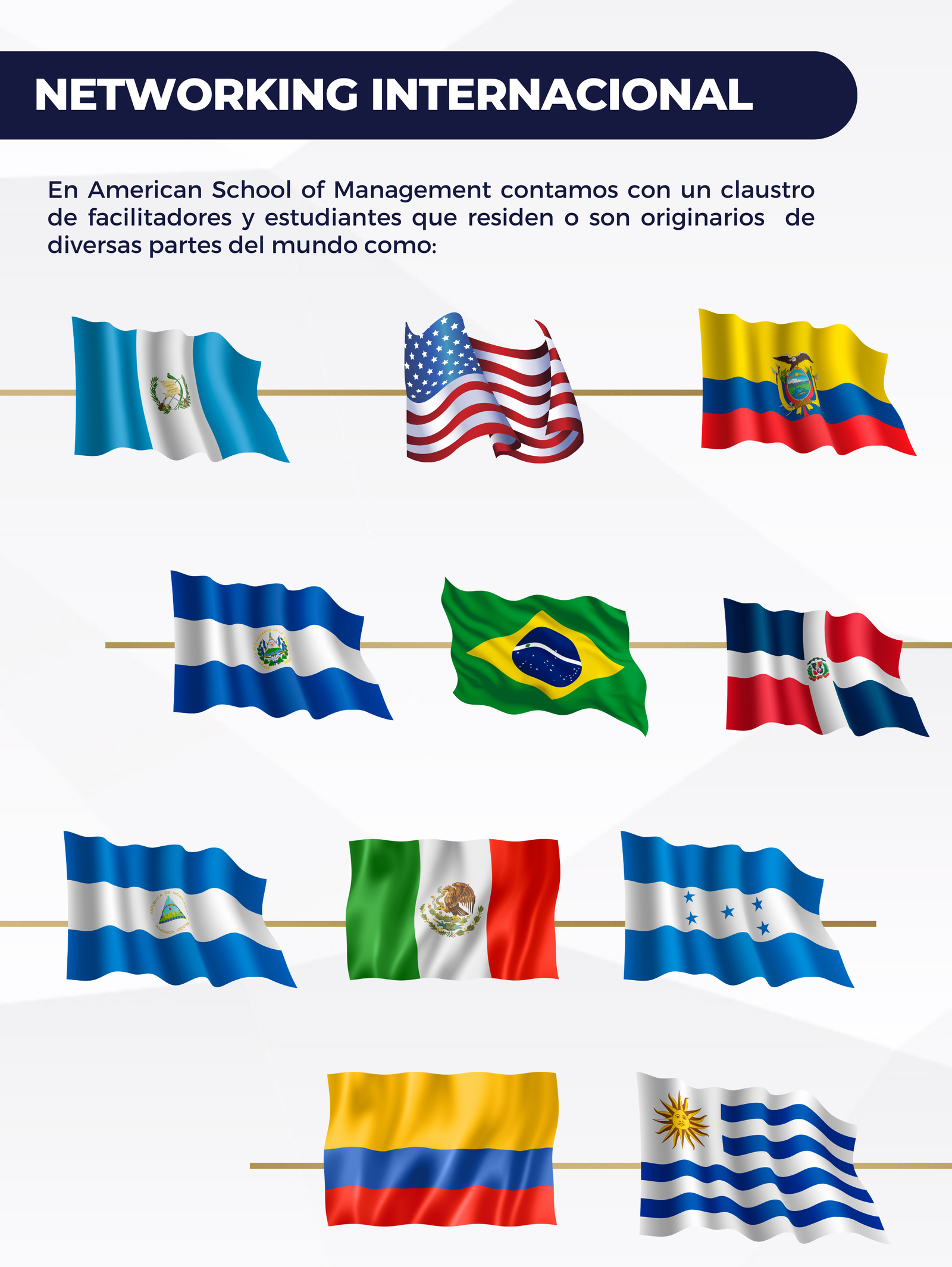 Networking International Banderas de latinoamericana