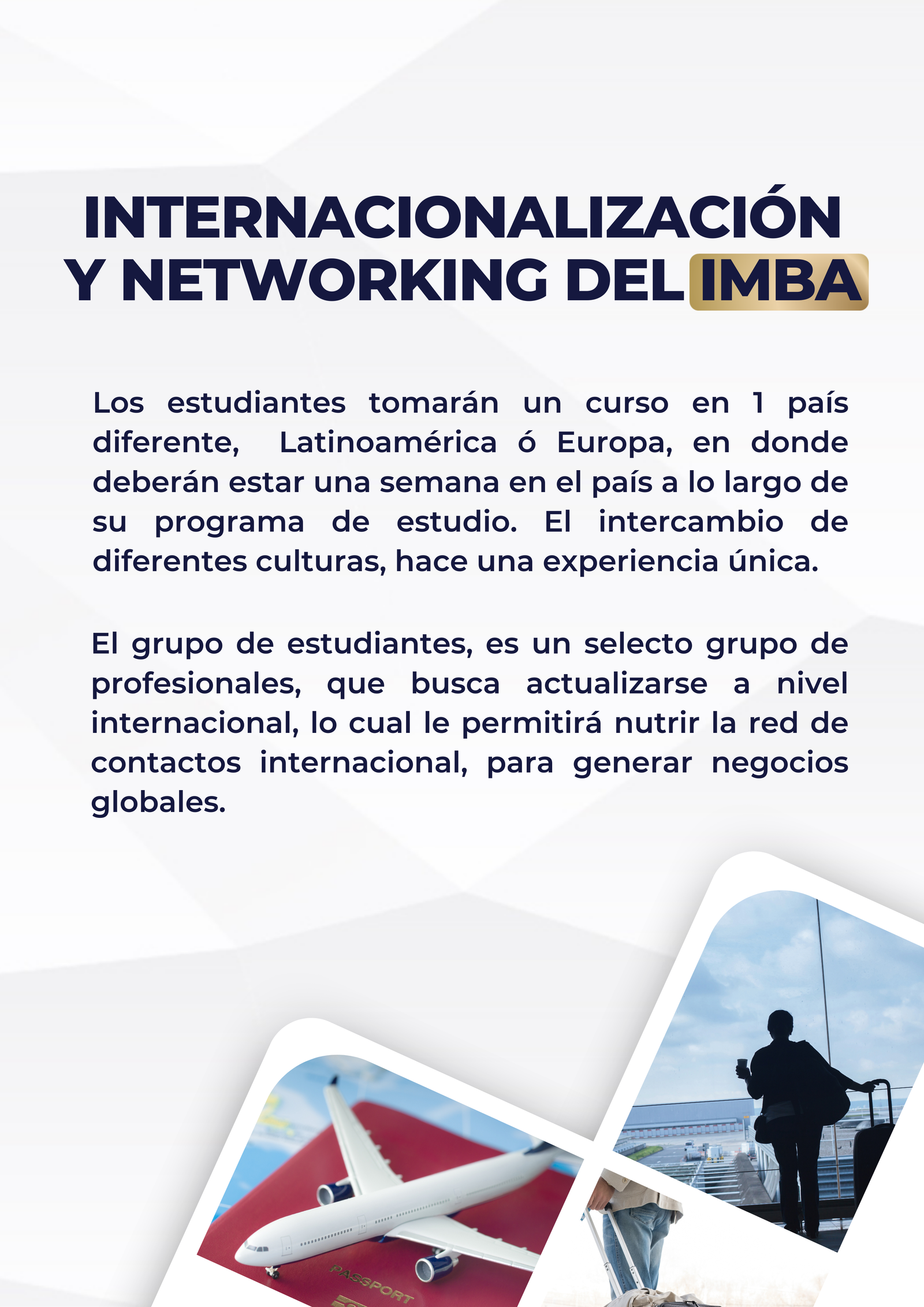 Internacionalización y networking del IMBA
